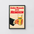 Vintage Heineken Beer Print, Poster, Pub Wall Art