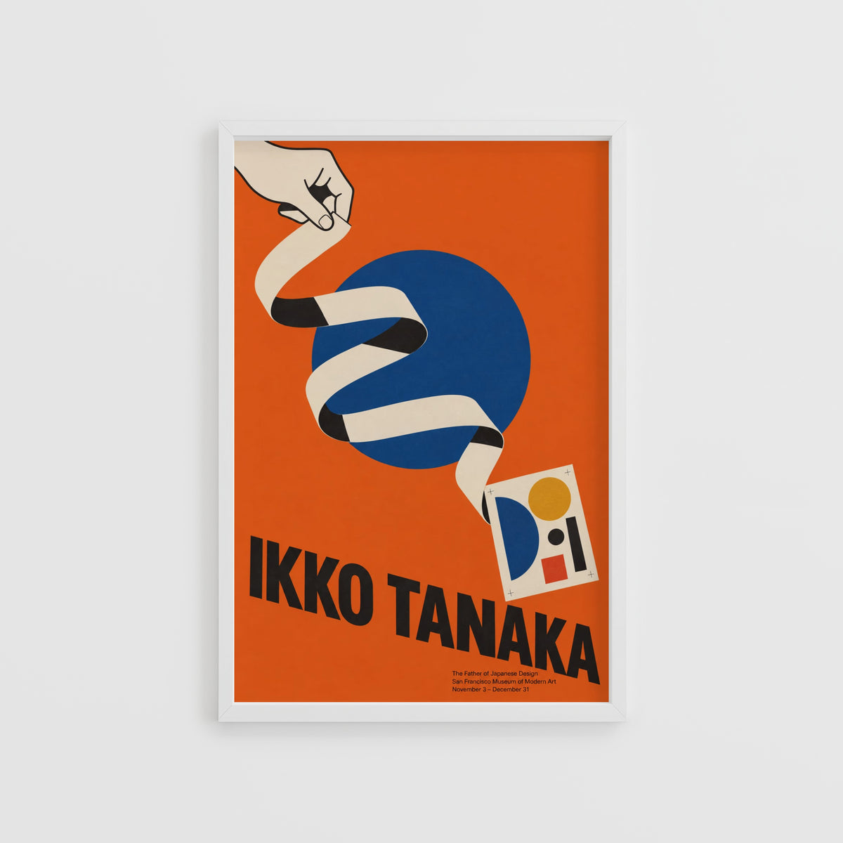 Vintage Ikko Tanaka Print, Japanese Design Poster