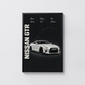 Vintage Nissan GTR Print, Car Wall Art
