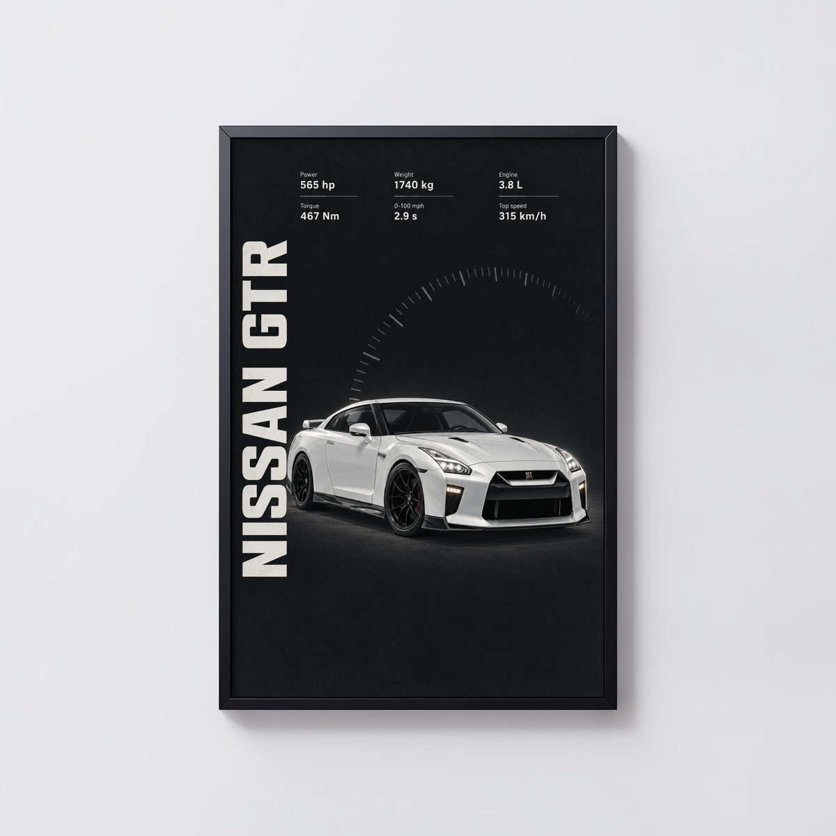 Vintage Nissan GTR Print, Car Wall Art
