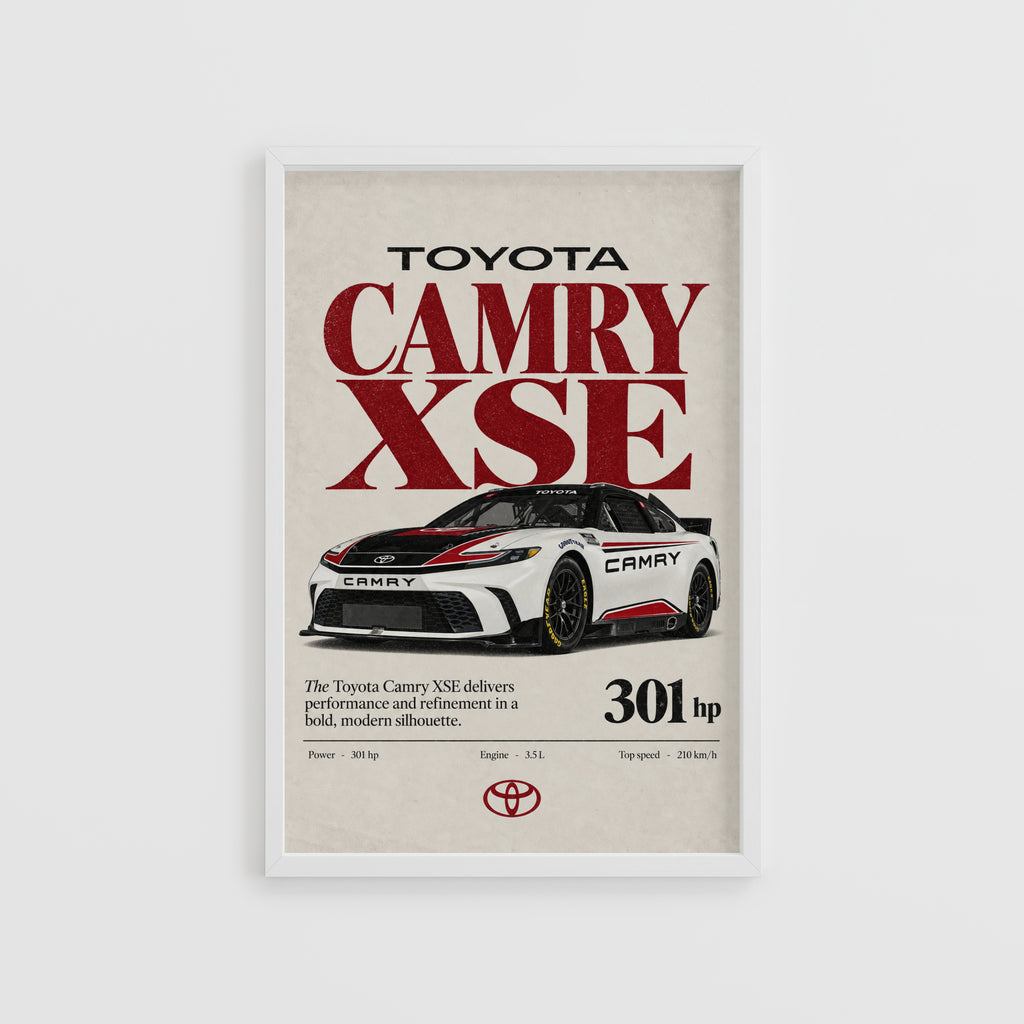 Vintage Toyota Camry XSE Print, Car Wall Art
