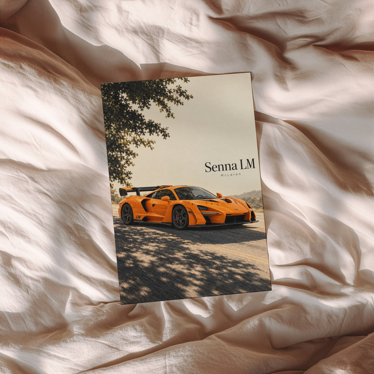 Vintage McLaren Senna LM Print, Supercar Wall Art