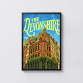Vintage Soho London Poster, Devonshire Pub Wall Art Print