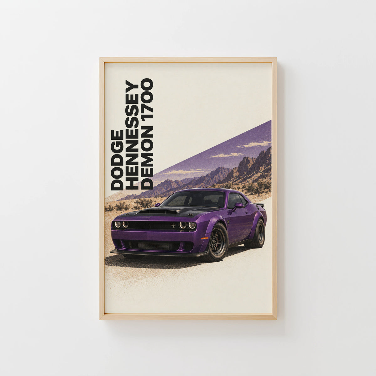 Vintage Dodge Demon Print, Muscle Car Poster