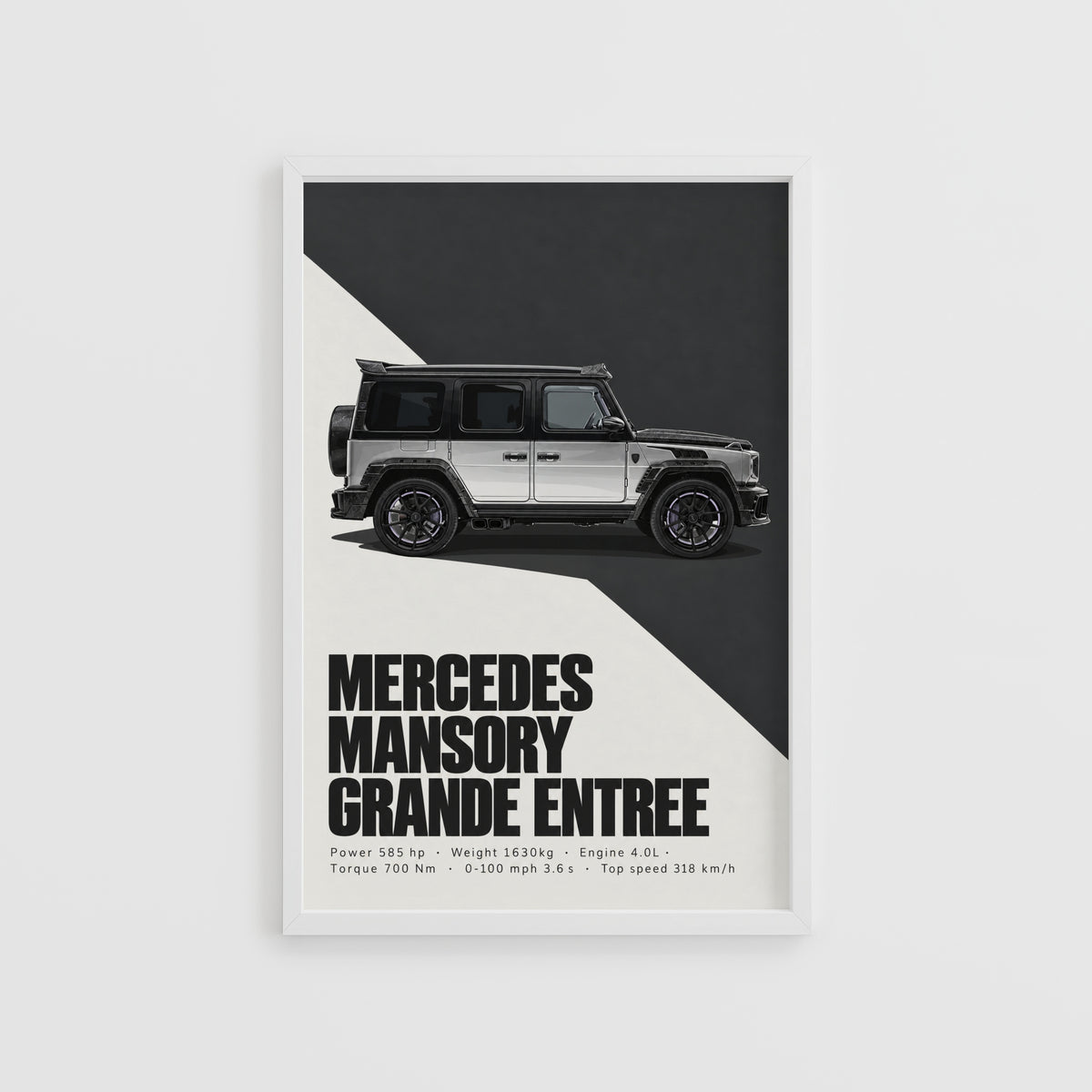 Vintage Mercedes Mansory G Wagon Print, Car Art