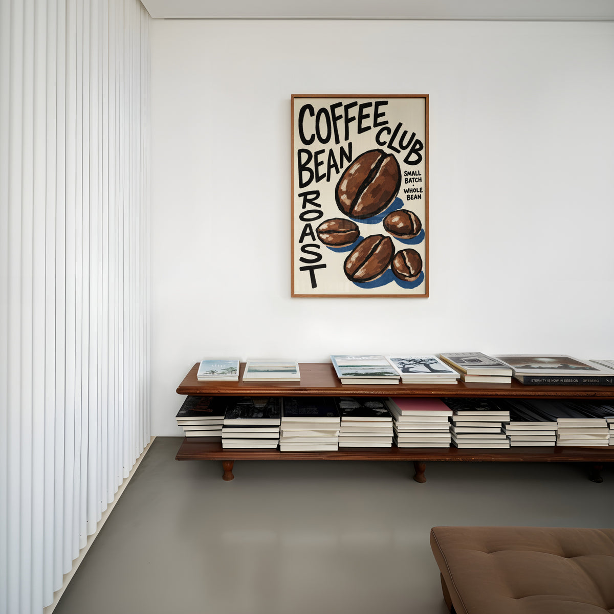 Vintage Coffee Bean Print and Poster, Kitchen Wall Art