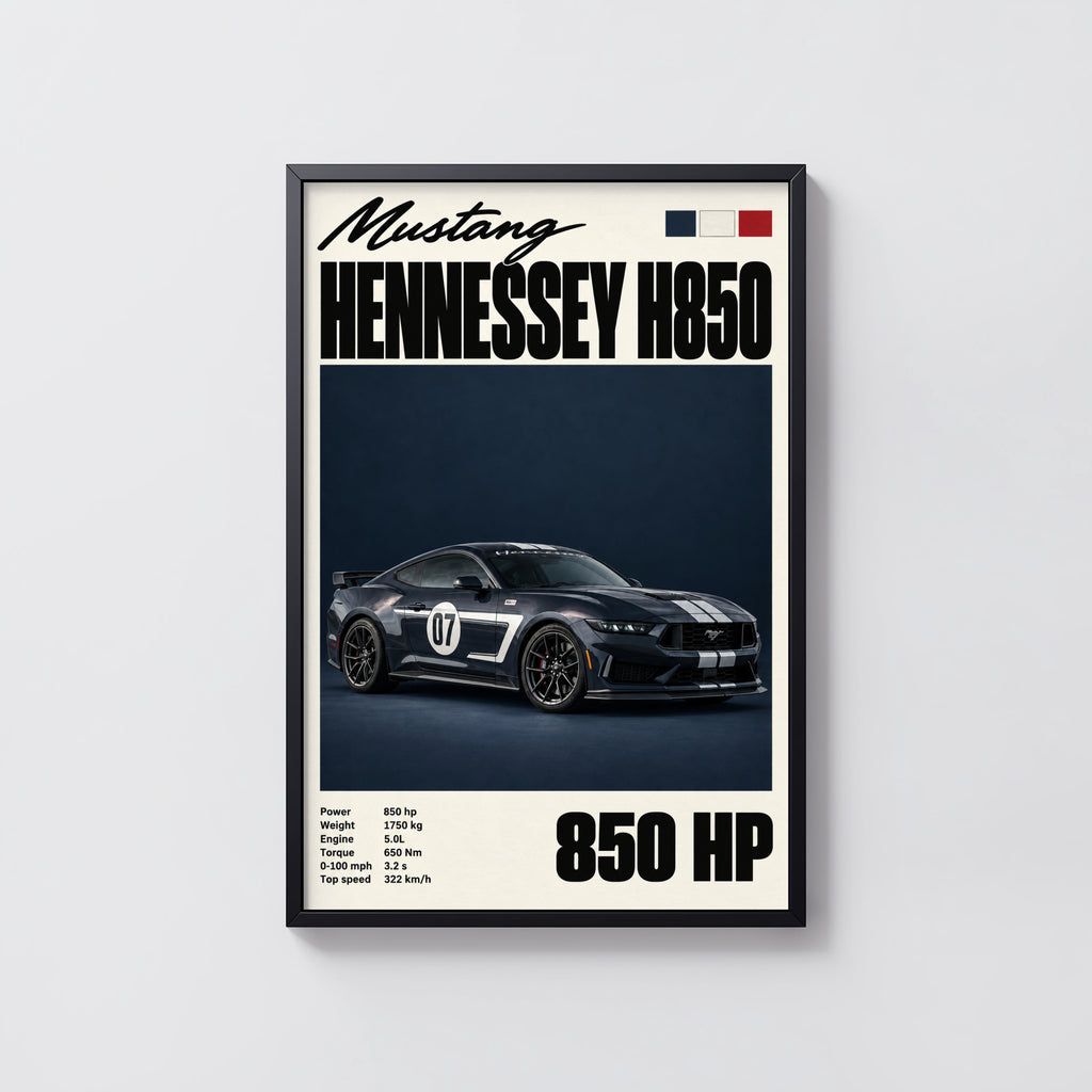 Vintage Mustang Hennessey H850 Print