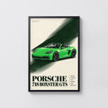 Vintage Porsche 718 Boxster GTS Print, Car Wall Art