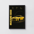 Vintage Mustang S650 Print, Muscle Car Wall Art