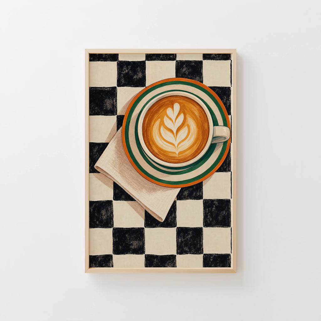 Vintage Coffee Print and Poster, Cafe Wall Art