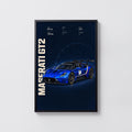 Vintage Maserati GT2 Print, Race Car Wall Art
