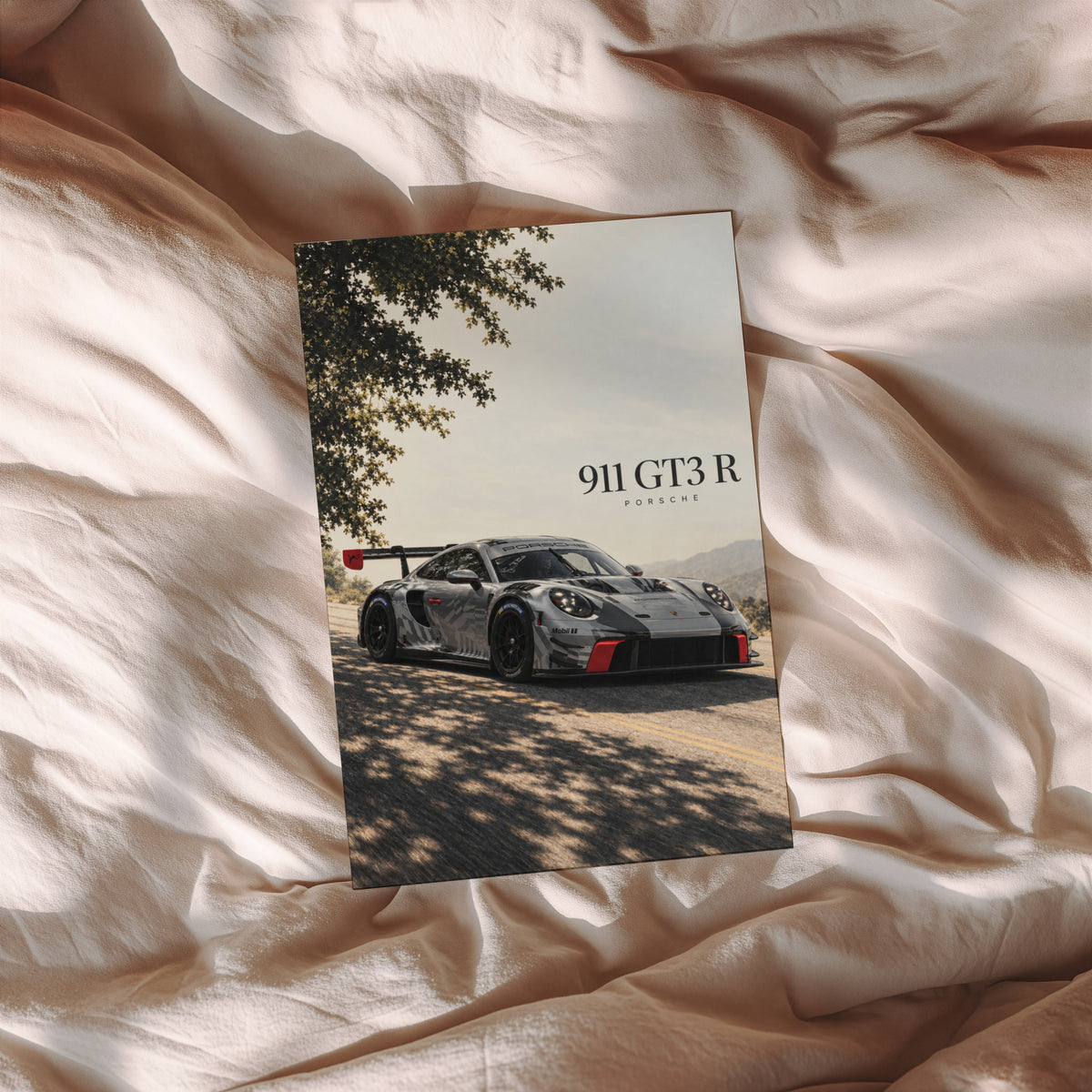 Vintage Porsche 911 GT3 R Race Car Print