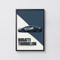 Vintage Bugatti Tourbillon Print, Car Poster, Wall Art