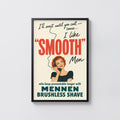 Vintage Shaving Advert Poster, Retro Wall Art, Print