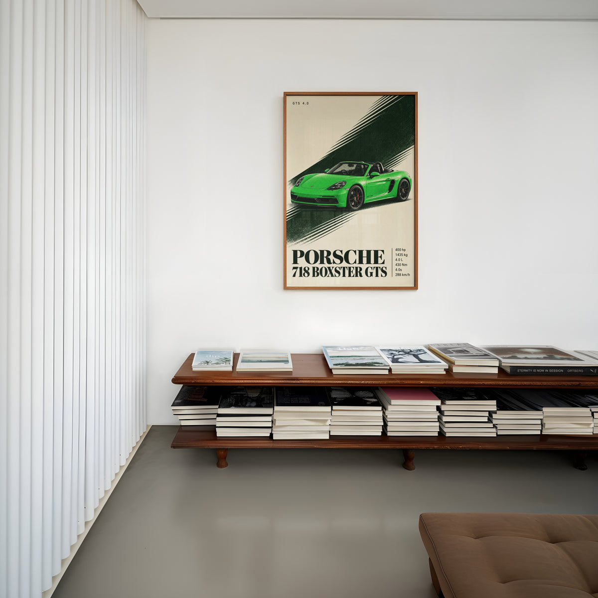 Vintage Porsche 718 Boxster GTS Print, Car Wall Art