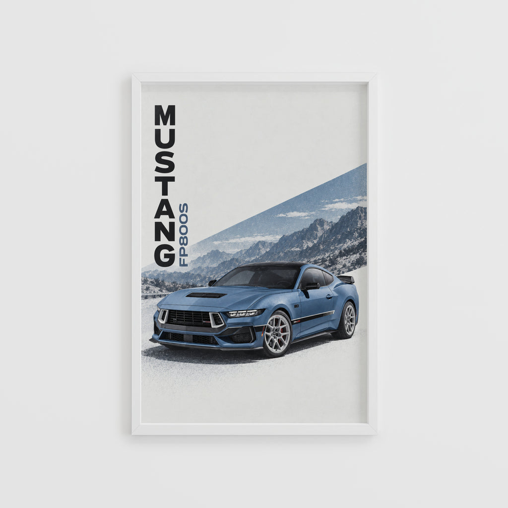 Vintage Mustang Print, Muscle Car Wall Art