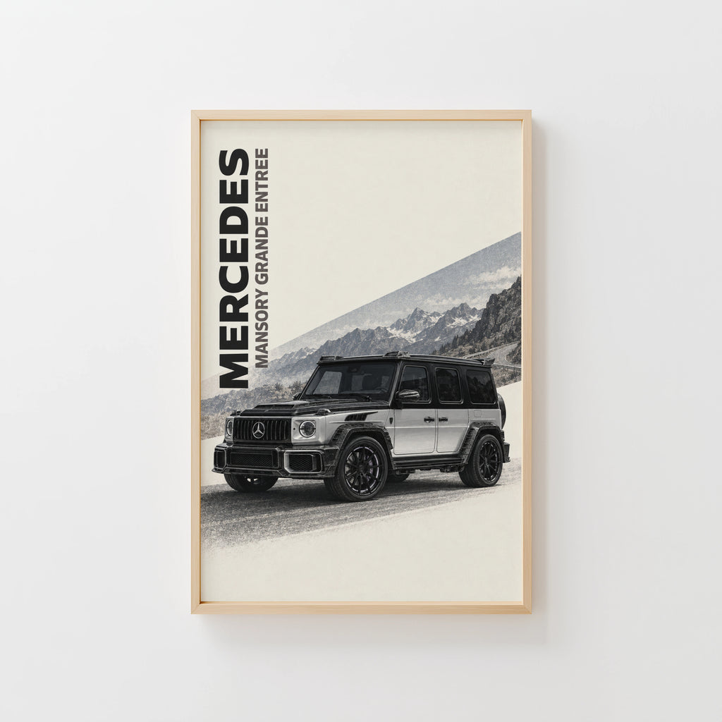 Vintage Mercedes G Wagon Print, Car Wall Art