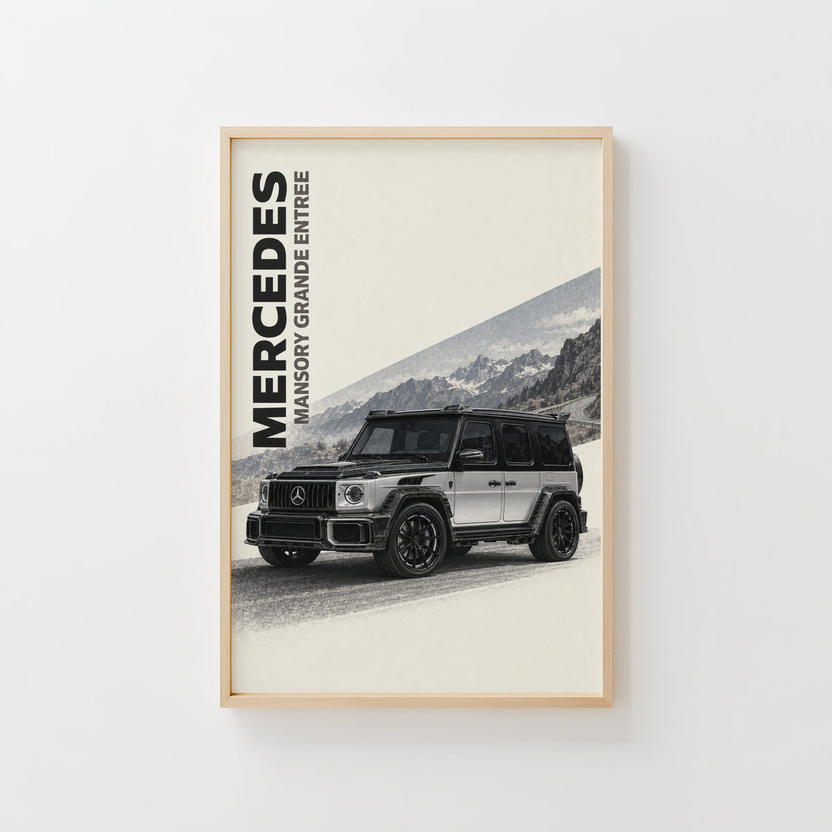 Vintage Mercedes G Wagon Print, Car Wall Art