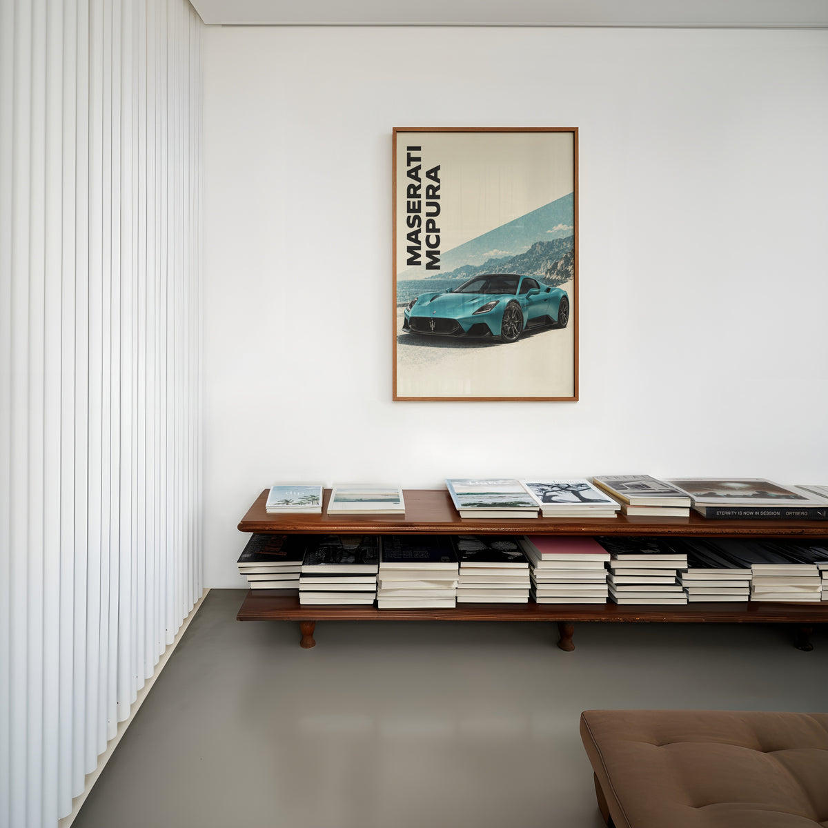 Vintage Maserati MCPura Print, Car Wall Art