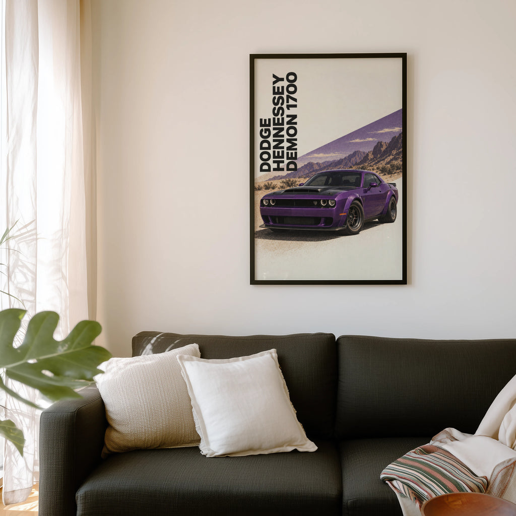 Vintage Dodge Demon Print, Muscle Car Poster