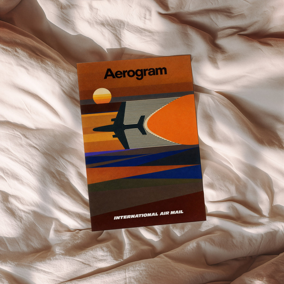 Vintage Airline Poster, Retro Aviation Wall Art