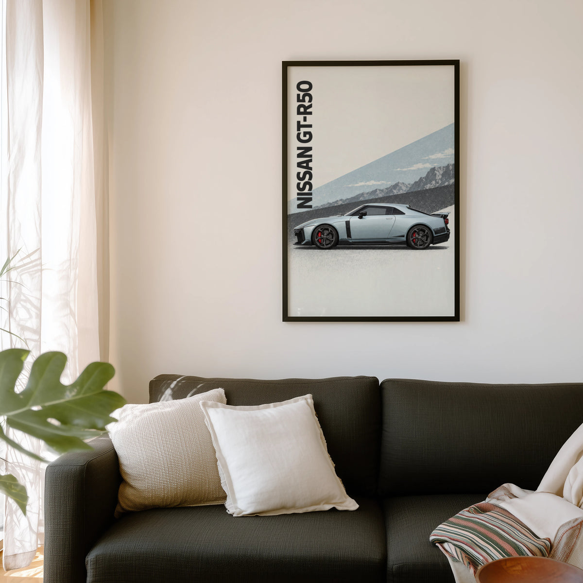 Vintage Nissan GT-R50 Print, Car Wall Art