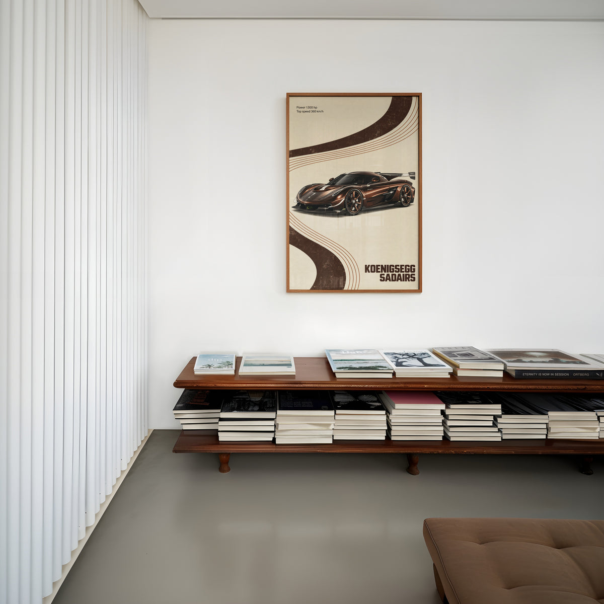 Vintage Koenigsegg Supercar Print, Car Wall Art