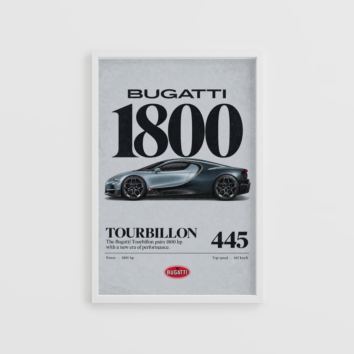Vintage Bugatti Tourbillon Print, Car Wall Art