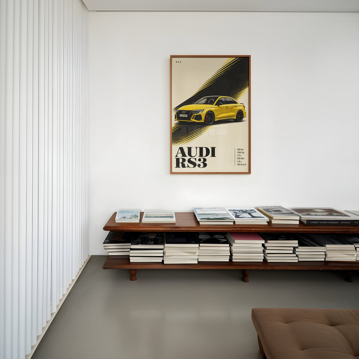 Vintage Audi RS3 Car Print, Wall Art