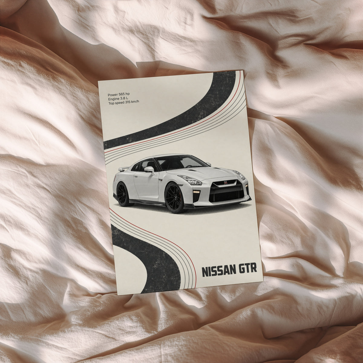 Vintage Nissan GTR Print, Car Wall Art