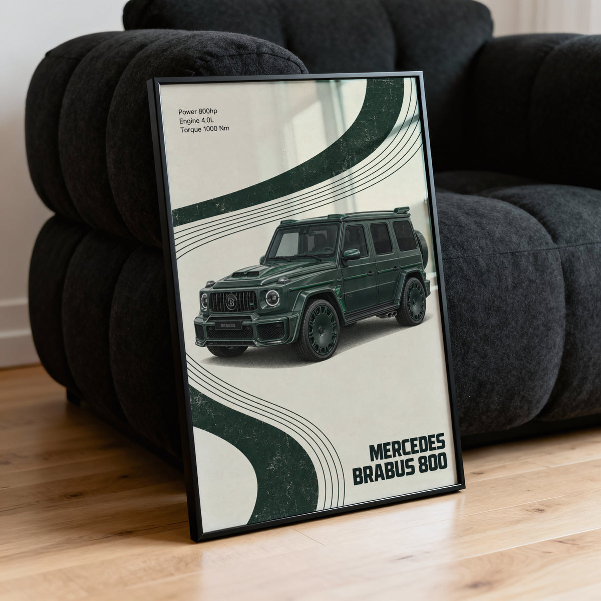 Vintage Mercedes Brabus G Wagon Print, Car Wall Art