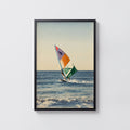 Vintage Windsurfing Print and Poster, Retro Surf Wall Art