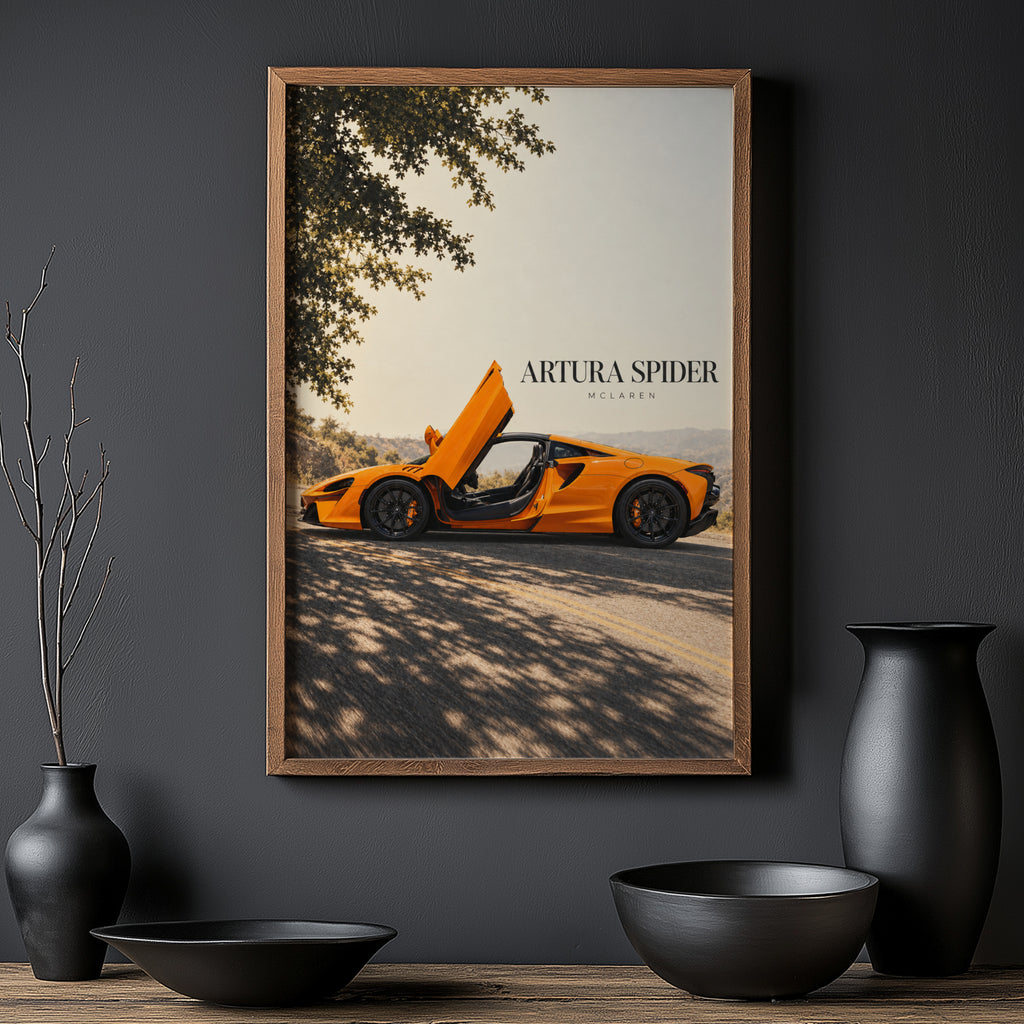 Vintage McLaren Artura Spider Car Print