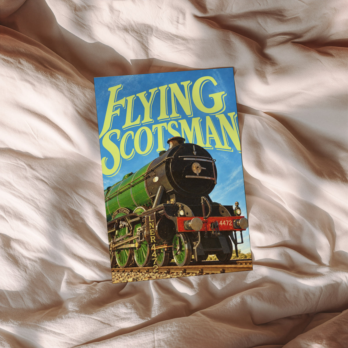 Vintage Flying Scotsman Poster, LNER 4472 Steam Train Print