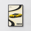 Vintage Ferrari Testarossa Spider Print, Car Art