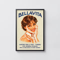 Vintage Italian Soap Advert Poster, Retro Wall Art