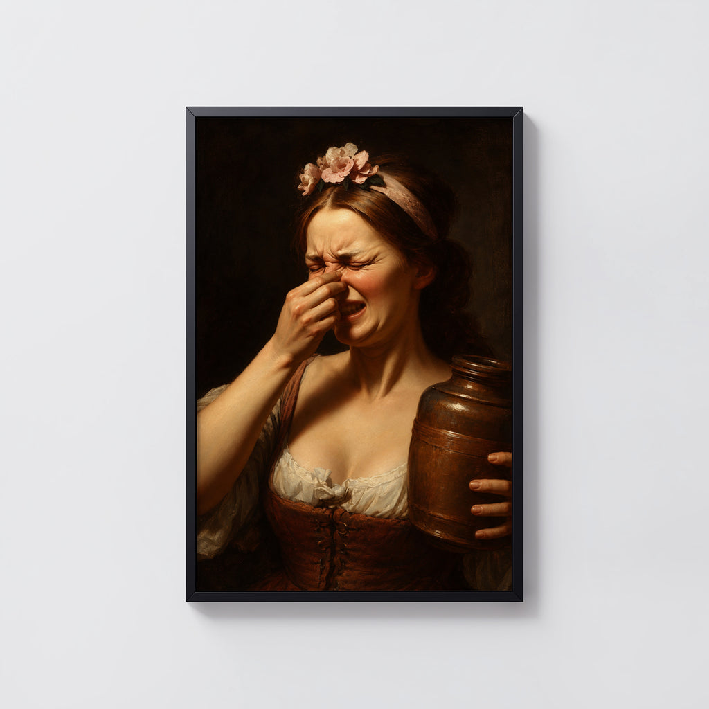 Vintage Bathroom Print and Poster, Funny Wall Art