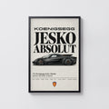 Vintage Koenigsegg Jesko Absolut Print, Car Wall Art