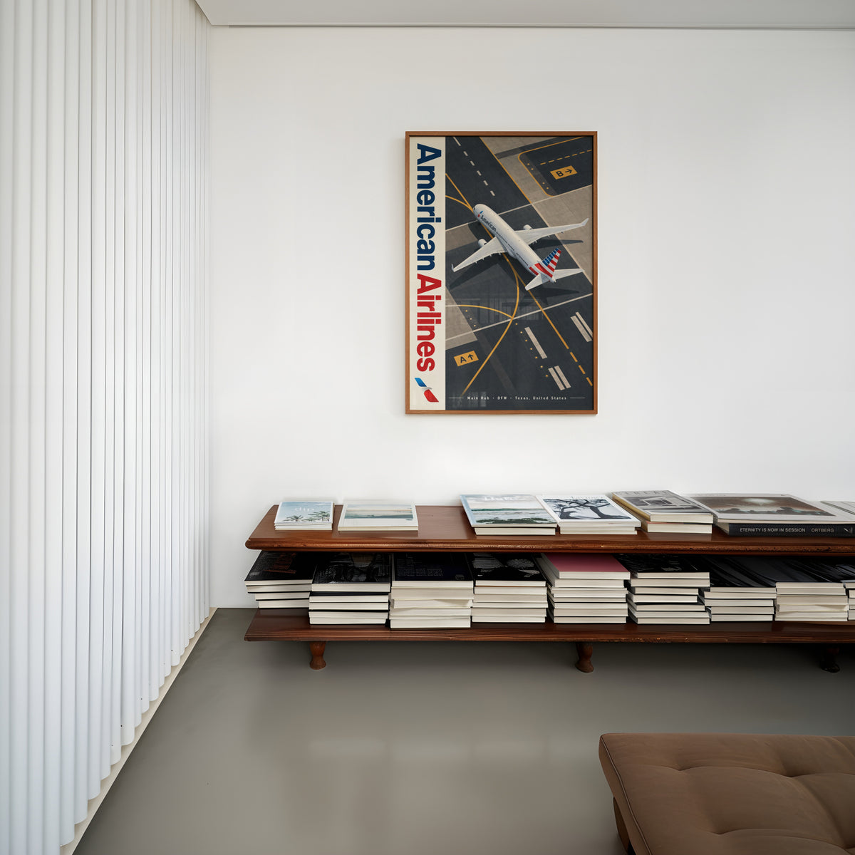 Vintage American Airlines Poster, Aviation Wall Art Print