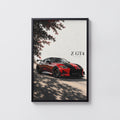 Vintage Nissan Z GT4 Print, Racing Car Wall Art