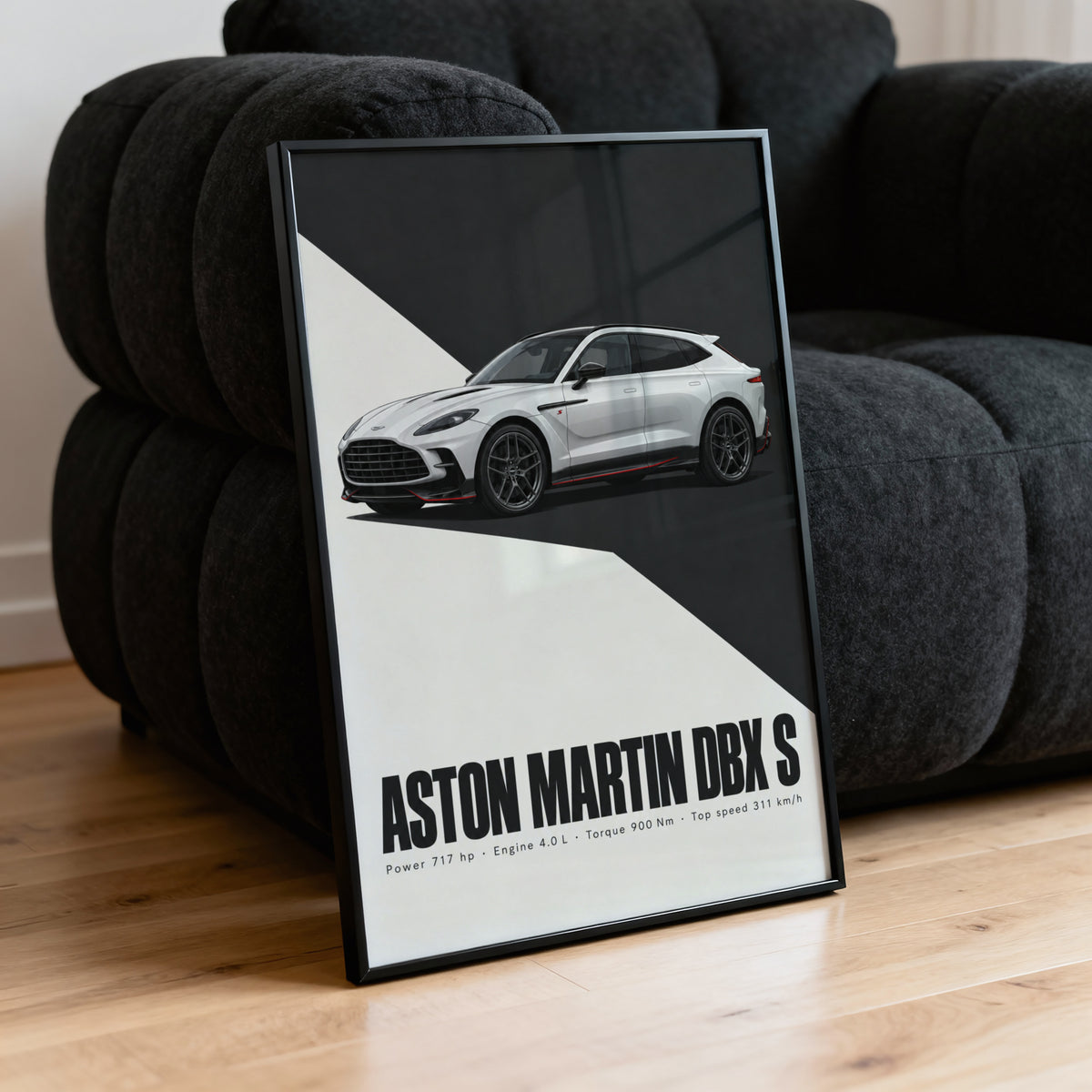Vintage Aston Martin DBX S Print, Car Wall Art