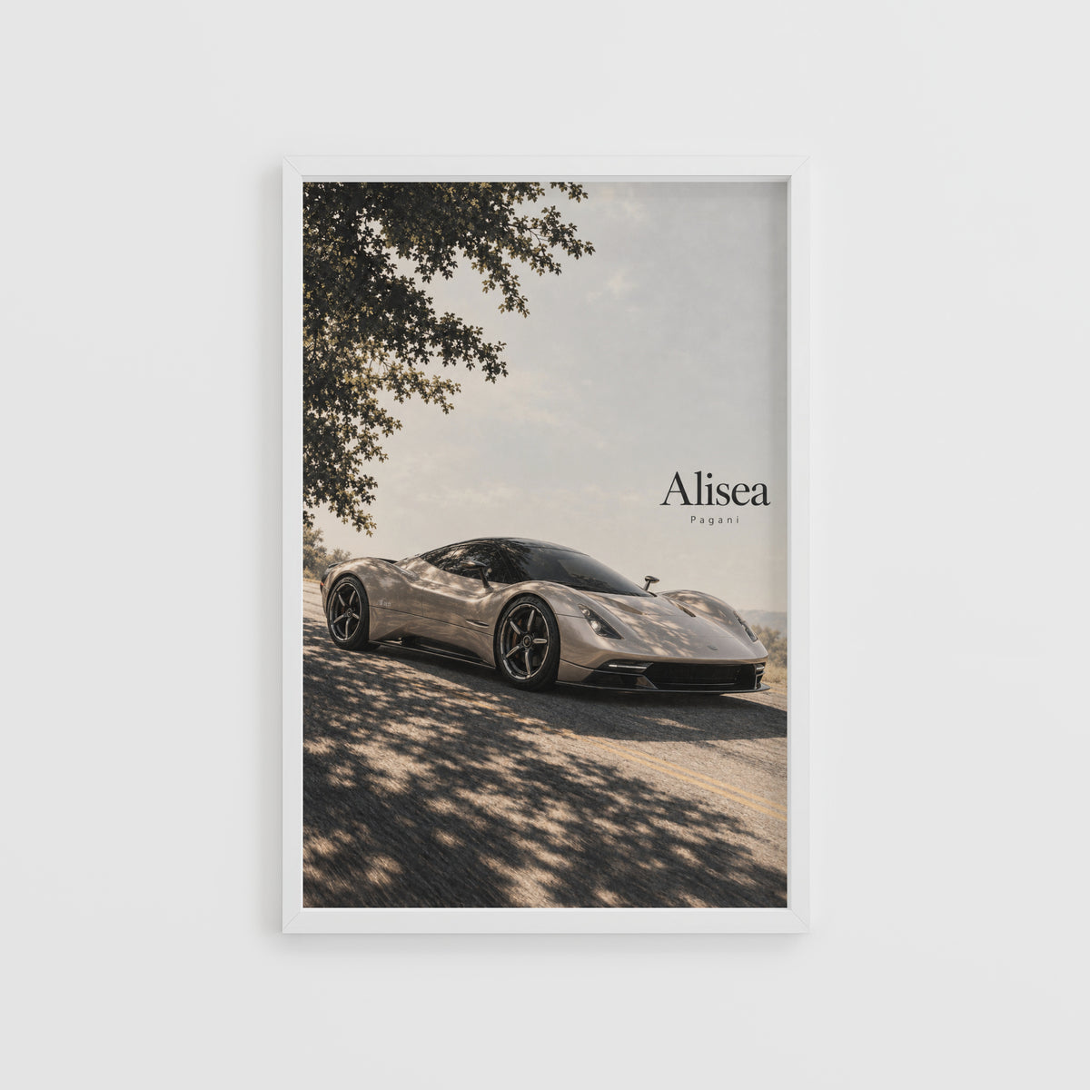 Vintage Pagani Alisea Supercar Print