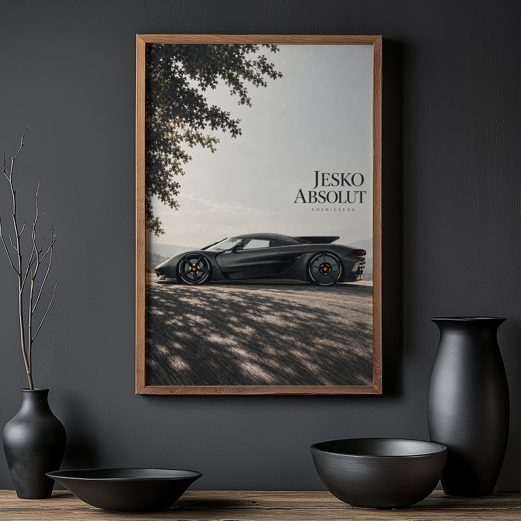 Vintage Koenigsegg Jesko Absolut Hypercar Print