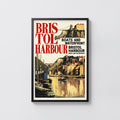 Vintage Bristol Harbour Poster, Waterfront Wall Art Print