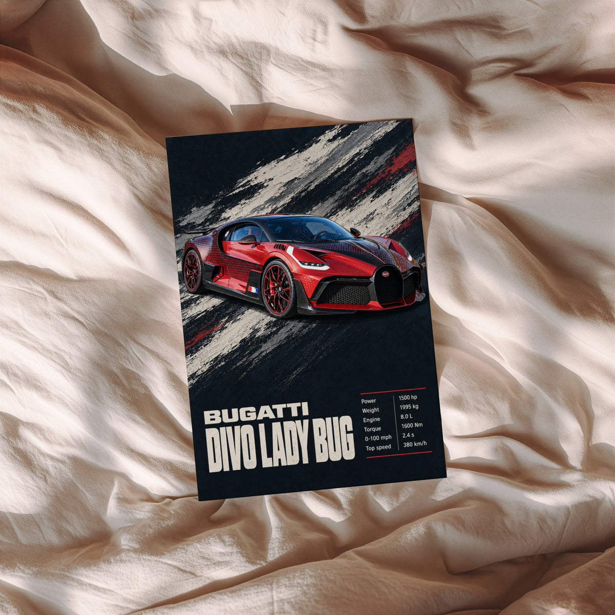 Vintage Bugatti Divo Print, Car Wall Art