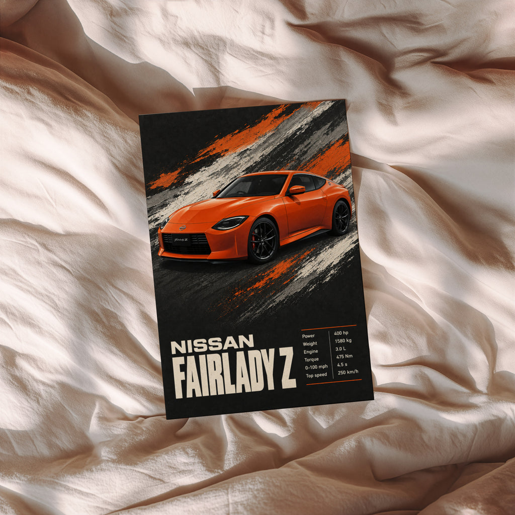 Vintage Nissan Fairlady Z Print, Car Wall Art