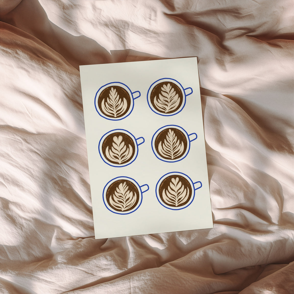 Vintage Coffee Print and Poster, Latte Art Wall Art