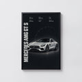 Vintage Mercedes AMG GT S Print, Car Wall Art