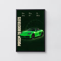 Vintage Porsche 718 Boxster GTS Print, Car Wall Art