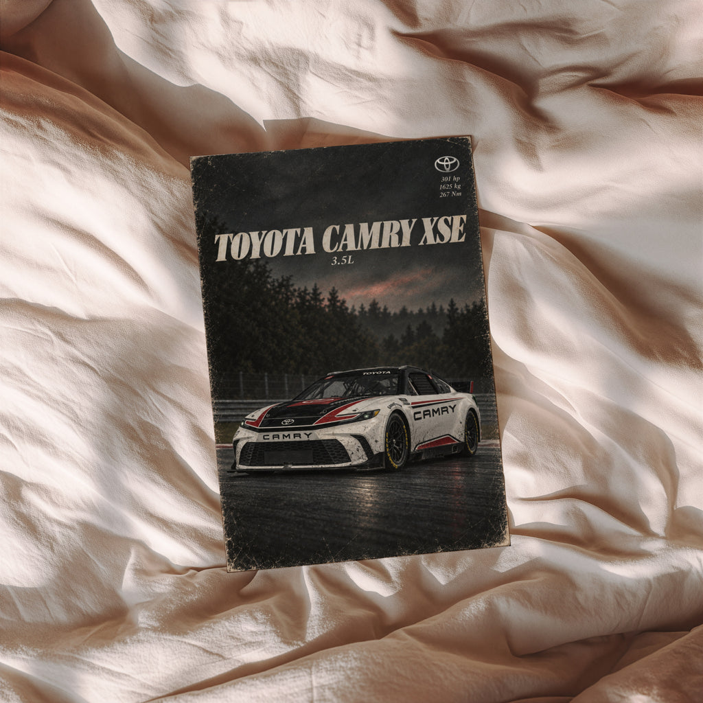 Vintage Toyota Camry XSE Racing Car Print